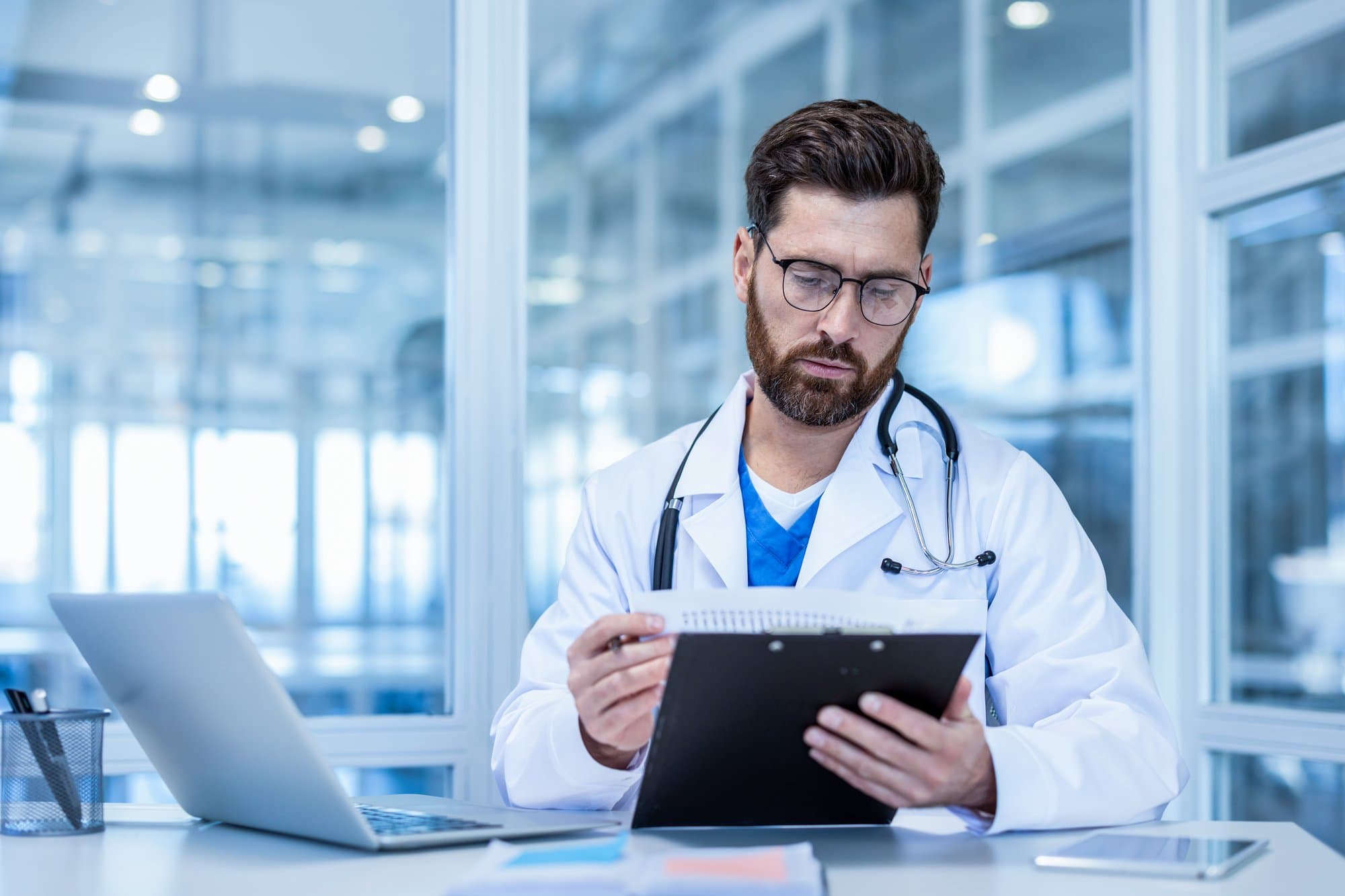 Medical records background